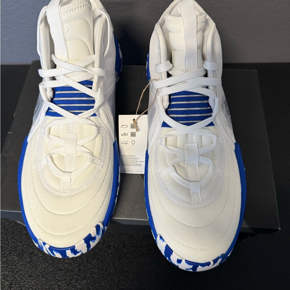 Adidas Exhibit Select Mid Women’s Basketball Shoes – White/Royal Blue (Size 14 - Picture 9 of 13